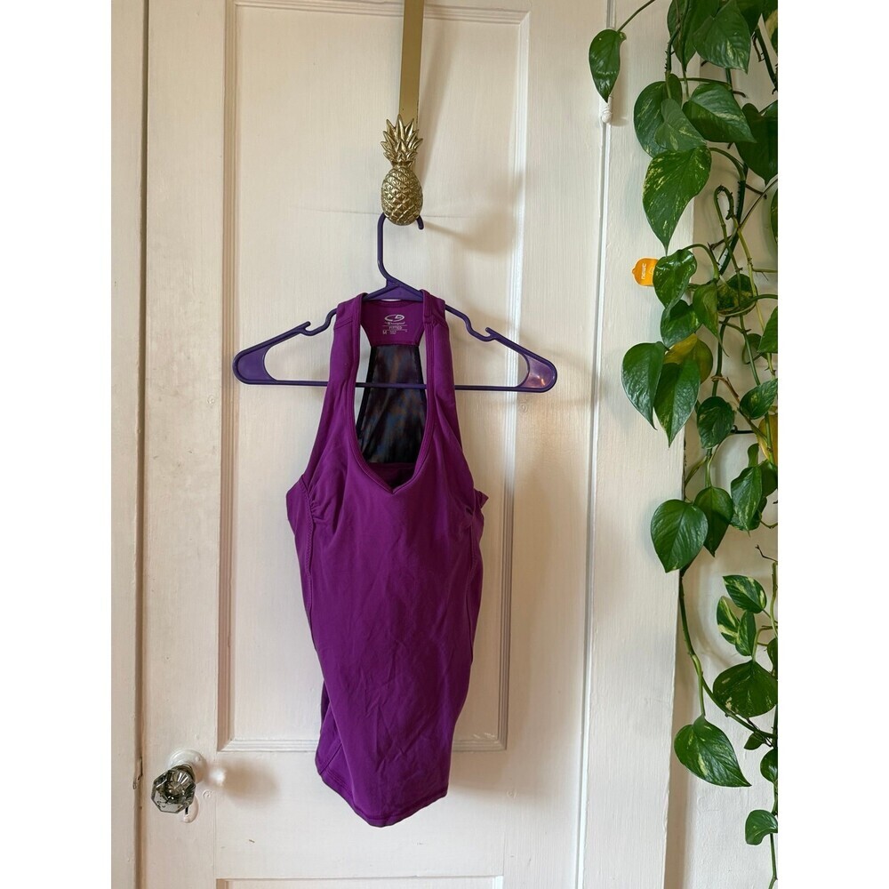 Champion fitted women’s size medium purple tank top athletic